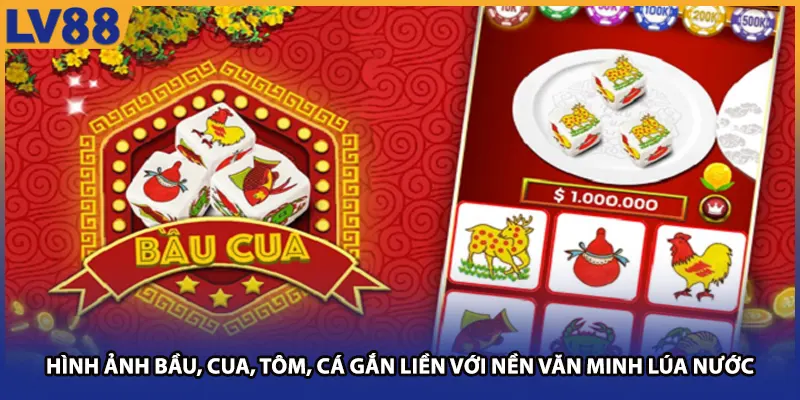 Hình ảnh Bầu, Cua, Tôm, Cá gắn liền với nền văn minh lúa nước